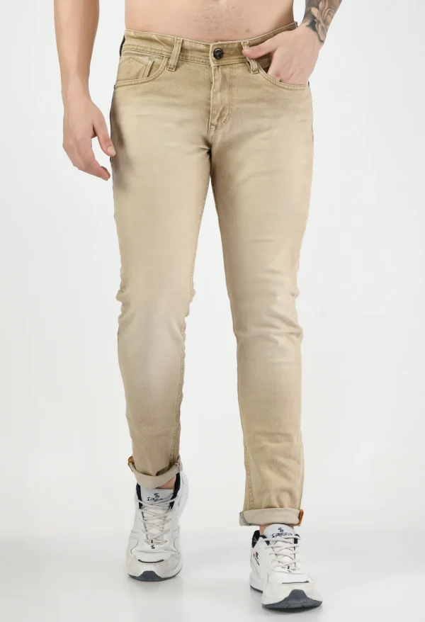 Men's Flat Finish Stretchable Jeans