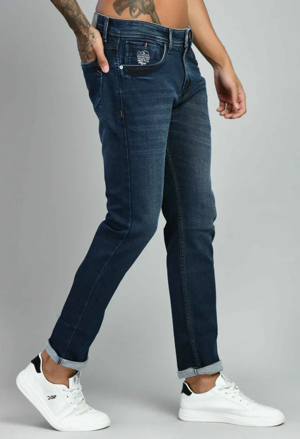 Men's Flat Finish Stretchable Jeans - Image 4