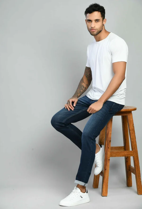 Men's Flat Finish Stretchable Jeans - Image 2