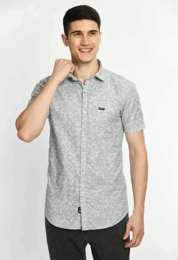 Men's Mandarin Collar Short