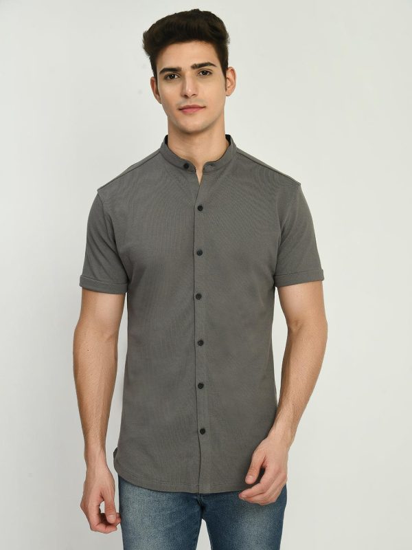 Men's Mandarin Collar Short