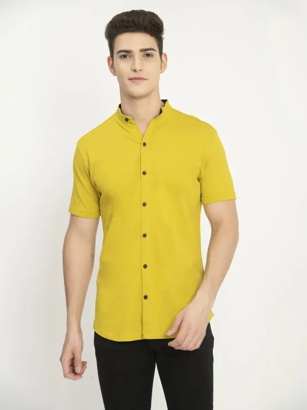 Men's Mandarin Collar Short